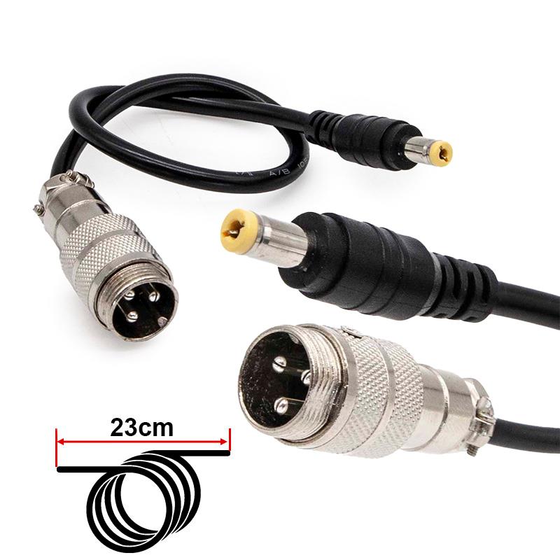 Adaptateur GX16 C.C 5,5x2,1 mm