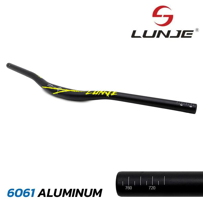 Guidon de 780 mm avec élévation 25 mm noir/Vert