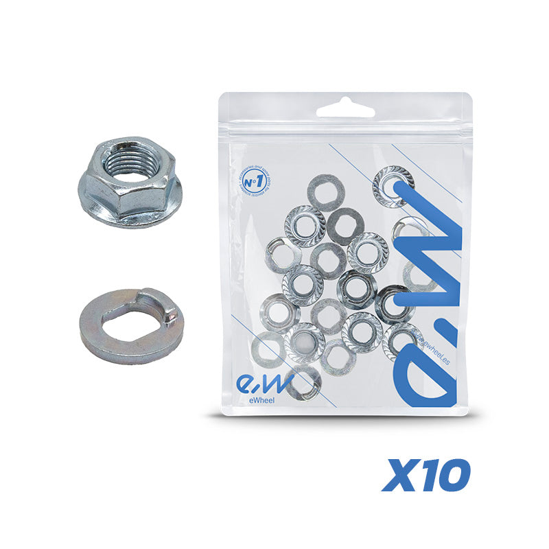 Rondelle et écrou M10 moteur pour Xiaomi - 10 pièces