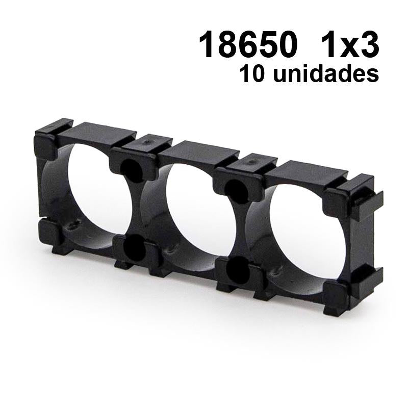 Support pour batteries 18650 – lot de 10 1x3